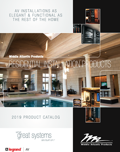middle atlantic residential catalog brochure 2020
