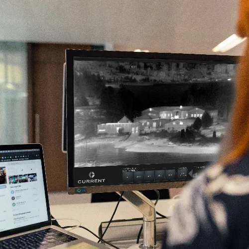 CURRENT thermal imaging monitoring system displayed on control screen